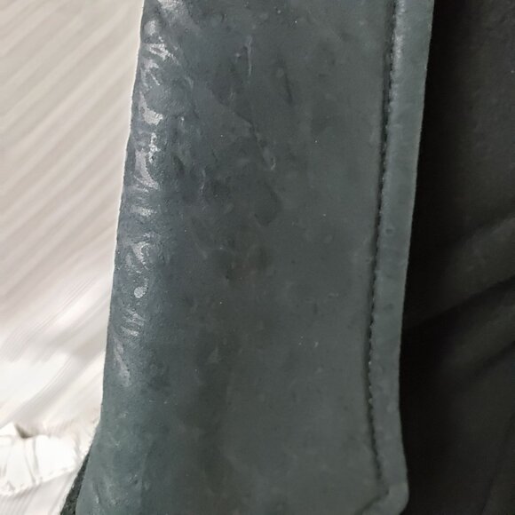 Hunter's Run Womens Blk Pea Coat 100% Wool & Genuine Leather Sz M (11) EXCELLENT - Picture 8 of 8